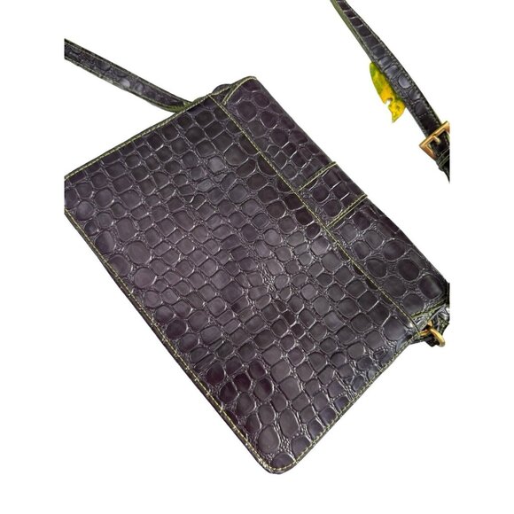 Vintage Beuno Purse Embossed Flap Closer Buckle Shoulder Bag Purse - Picture 5 of 11